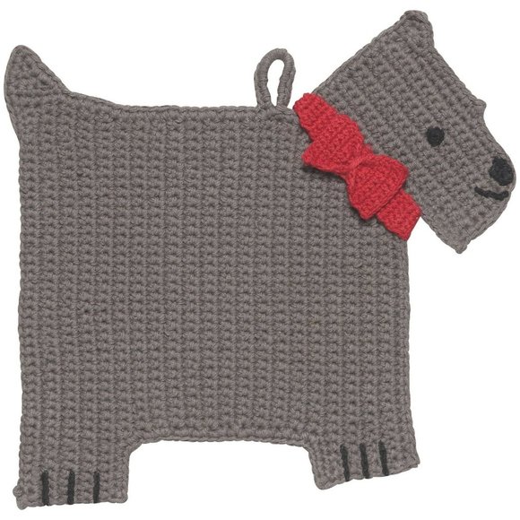 Now Designs Crochet Trivet - Scotty Dog NWT - Picture 2 of 2